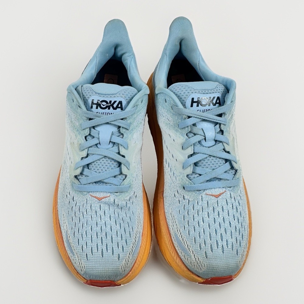 HOKA Clifton 8 Womens 9B‎ Running Shoes Summer Song Ice Flow Blue 1119394 - Picture 2 of 11